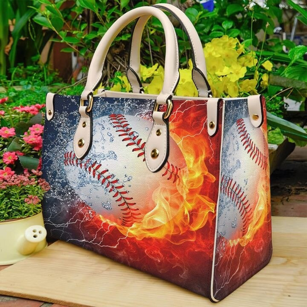 Baseball Leather Bag ,Women Baseball Leather Handbag , Baseball Crossbody Bag, Personalized Leather bag, Shoulder Handbag,Handmade Bag.jpg