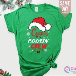 christmas cousin crew shirt 6, christmas shirts for cousins, matching cousin shirts for christmas, christmas family matc