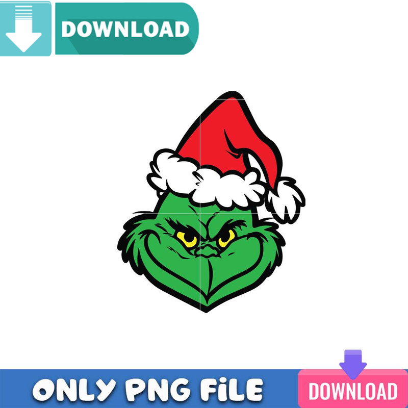 Grinch With Christmas Hat SVG Perfect Design Download.jpg