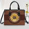 Jesus Sunflower Leather Bag ,Women Sunflower Leather Handbag,Crossbody Bag,Personalized Leather bag,Shoulder Handbag,Handmade Bag.jpg