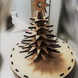Digital Template Cnc Router Files Cnc Christmas Tree Files for Wood Laser Cut Pattern