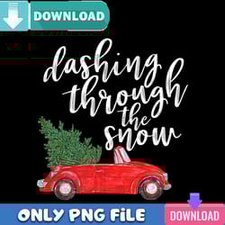 dashing through the snow png instant download