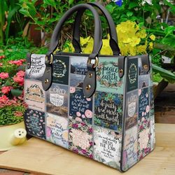 bible leather handbag, women bible handbag, bible crossbody bag