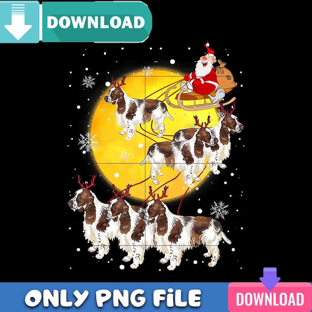 English Springer Spaniel Reindeer PNG Best Files Design.jpg