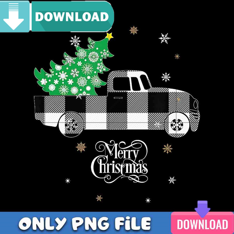 Funny Buffalo Plaid White Truck PNG Perfect Files Design.jpg