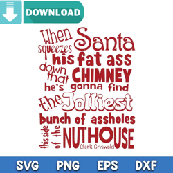 Funny Christmas Quotes Red Svg