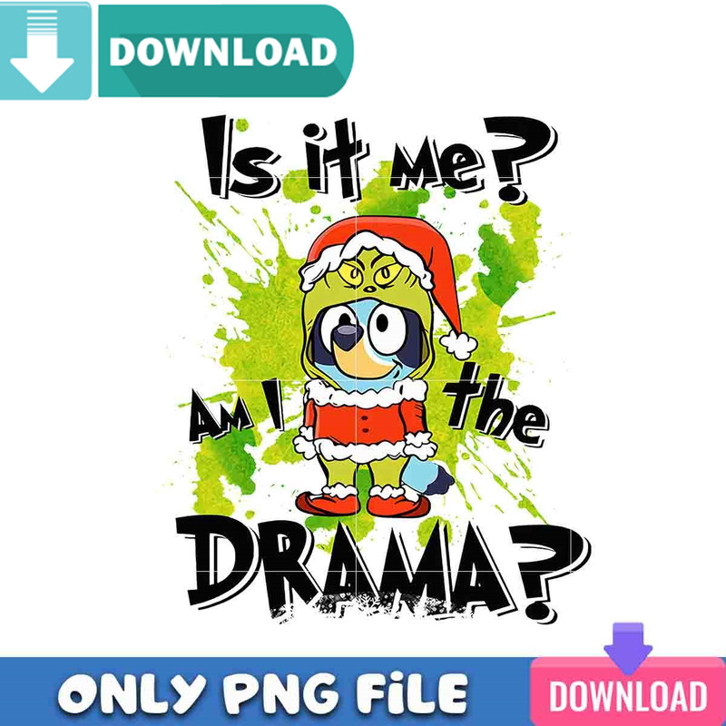 Grinchy Blueymas PNG Perfect Sublimation Design Download.jpg