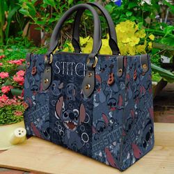 stitch handbag, stitch leather bag, stitch disney handbag