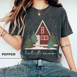 let it snow t-shirt, christmas t-shirt, christmas gifts, christmas family t-shirt, christmas t-shirt, iprintasty christm