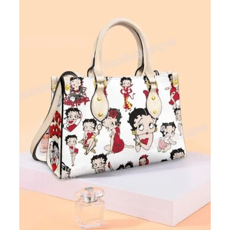Betty Boop Handbag, Betty Boop Leather Bag, Betty Boop Shoulder Bag, Crossbody Bag, Top Handle Bag, Vintage Handbag.jpg