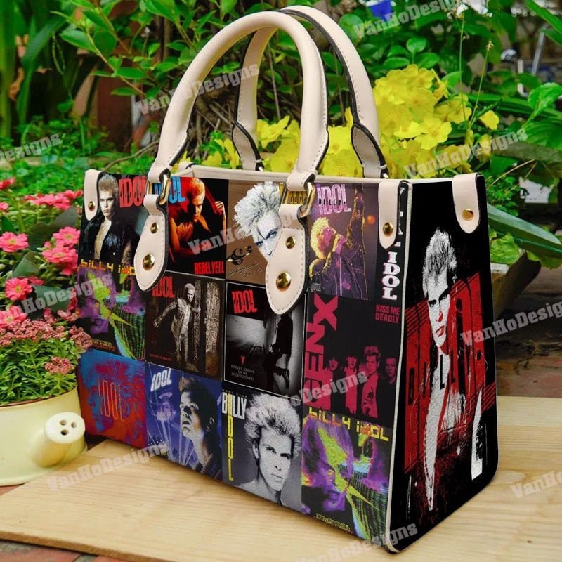 Billy idol Leather Handbag, Billy idol Handbag, Billy idol Bags, Gift for fan, Handmade Bag, Custom Bag, Vintage Bags, Woman Shoulder.jpg