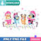 Pink Bluey Christmas PNG Perfect Sublimation Design Download.jpg