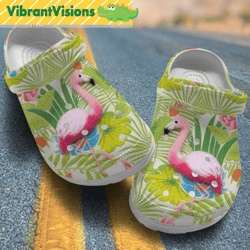 flamingo tropical summers flamingo lovers mother gift grandma gift daughter gift crocs shoes