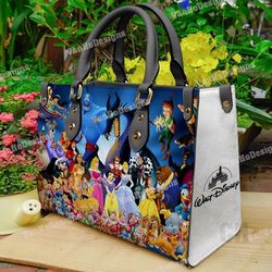 disney walt leather handbag, disneyland handbag, cartoon handbag