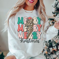 merry christmas sweatshirt, merry sweatshirt, retro christmas sweatshirt, christmas season, iprintasty christmas, iprin