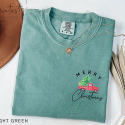 merry christmas tree sweatshirt, merry & bright christmas sweatshirt, holiday sweater, womens holiday shirt, winter shir