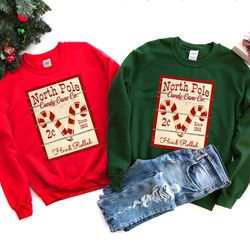 nort pole sweatshirt,vintage christmas, retro christmas sweat, soft women christmas sweat, christmas party sweat, merry