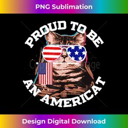Americat Cat 4th of July T - Urban Sublimation PNG Design - Infuse Everyday with a Celebratory Spirit