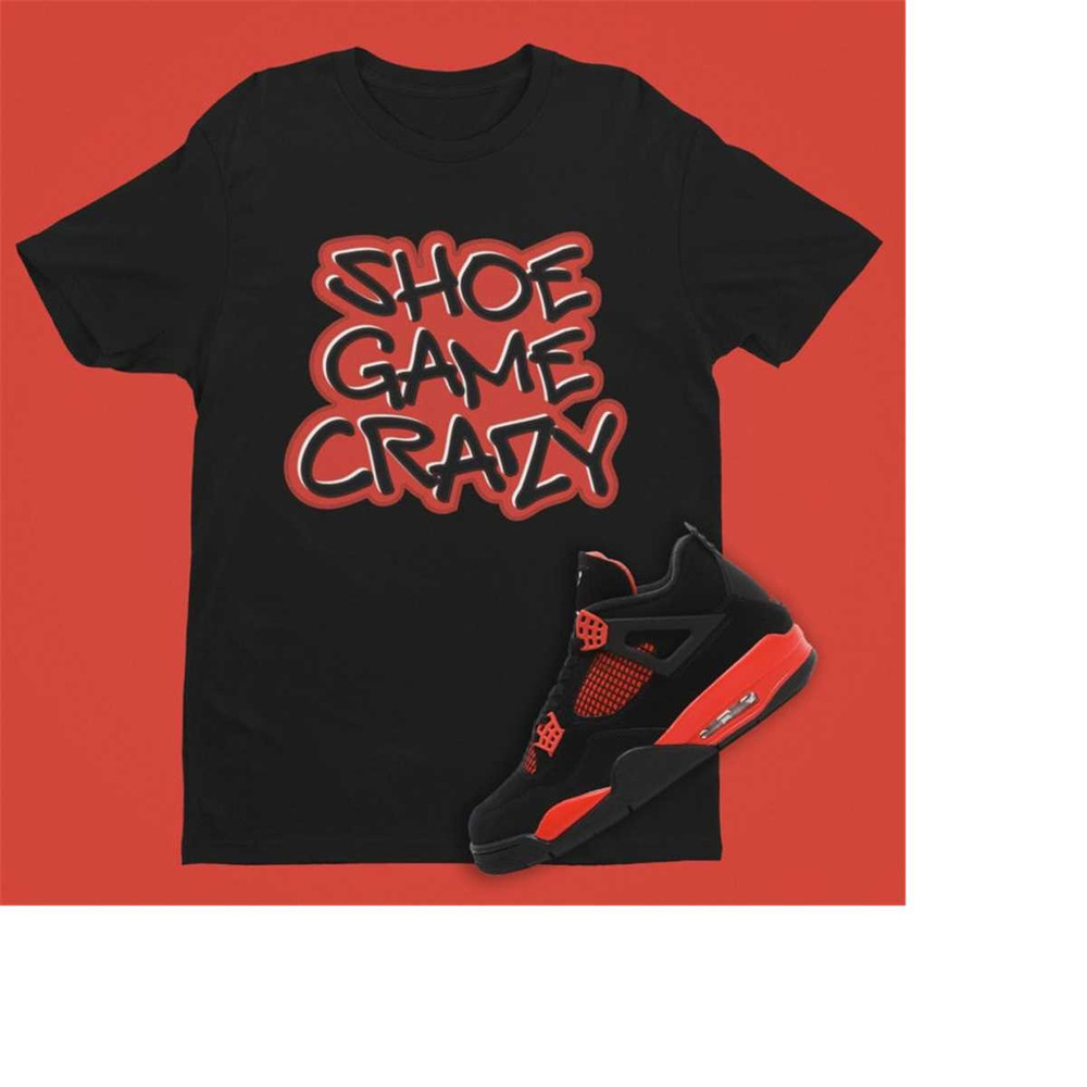 MR-2211202314508-air-jordan-4-red-thunder-shoe-game-crazy-short-sleeve-unisex-image-1.jpg