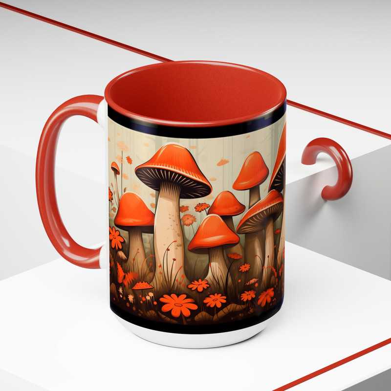 3d Mushroom Coffee Mug Botanical Mushroom Cup Red Mushroom Tea Mug Fungi Themed Mug Nature Inspired Drinkware 3D Ceramic Mushroom Forest Cup 10.jpg