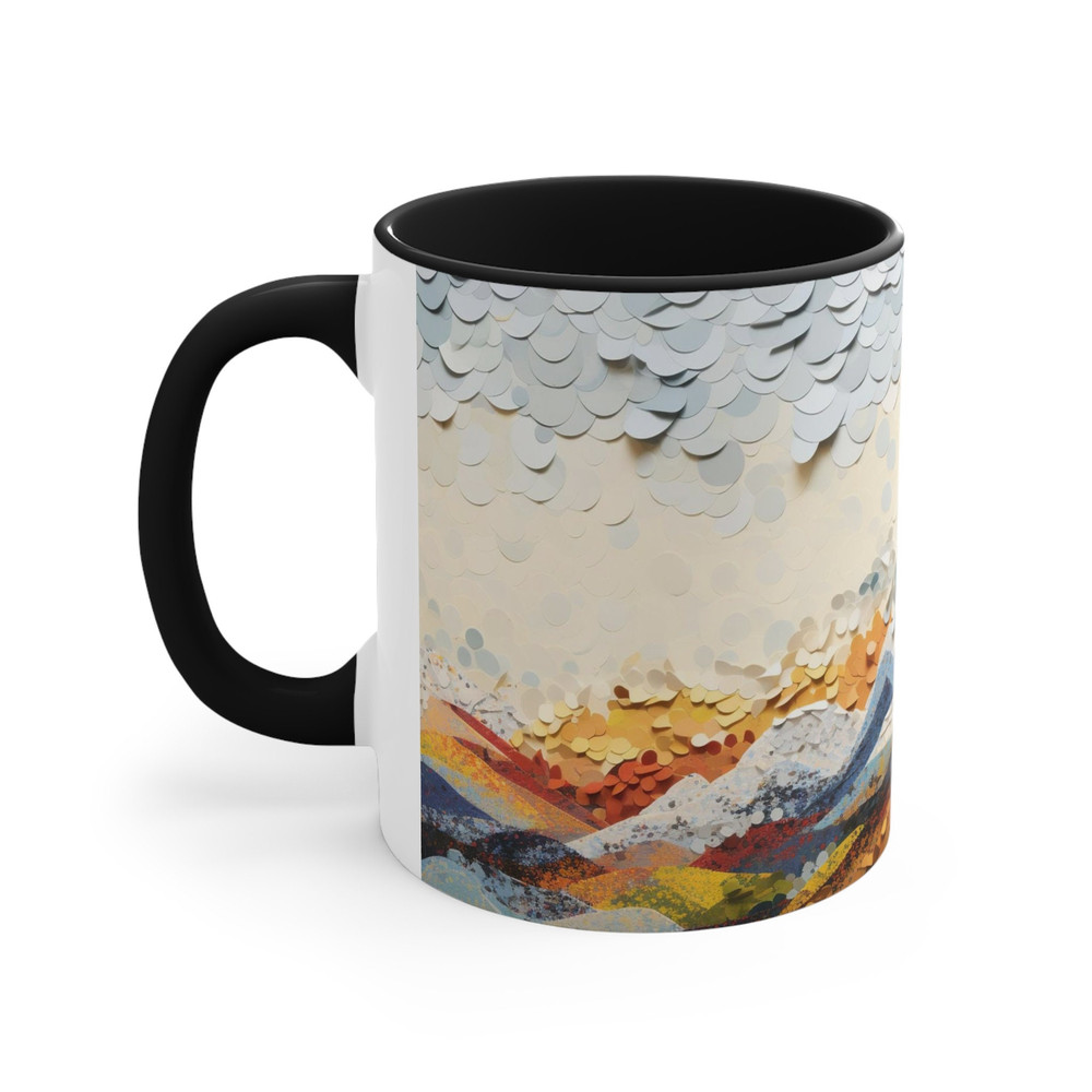 Artistic Mountain Landscape Mug 11oz Large Ceramic Nature Tea Mug Abstract Outdoor Coffee Mug Beautiful Hiking Coffee Cup Outdoorsy Cup 3.jpg