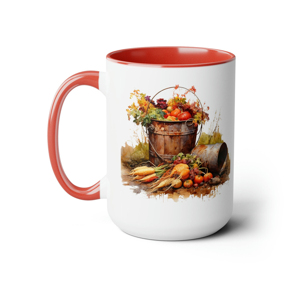 Autumn Harvest Mug Fall Themed Coffee Mug Harvest Season Tea Mug Cozy Autumn Drinkware Rustic Harvest Tea Mug Harvest Home Decor Tea Cup 10.jpg