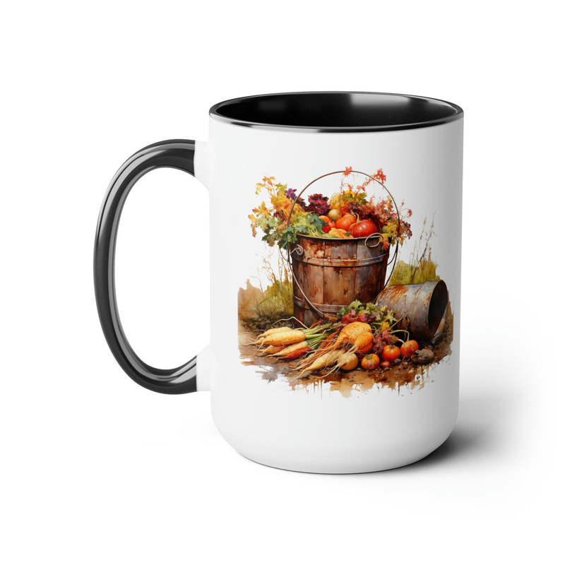 Autumn Harvest Mug Fall Themed Coffee Mug Harvest Season Tea Mug Cozy Autumn Drinkware Rustic Harvest Tea Mug Harvest Home Decor Tea Cup 2.jpg