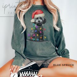 poodle christmas sweater, poodle christmas sweatshirt, poodle dog shirt, poodledog mom sweatshirt, poodledog owner gift