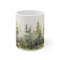 Beautiful Nature Mug Nature Inspired Gifts Coffee Mug Scenic Outdoor Tea Mug Pine Trees Coffee Cup Watercolor Forest Tea Cup Nature Cup 3.jpg