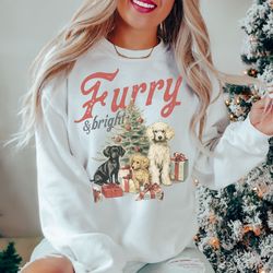 retro christmas dogs sweatshirt, christmas dogs sweatshirt, iprintasty christmas, christmas gift for dog lovers, dog ch
