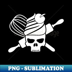 Cupcake Skull With Rolling Pin - Digital Sublimation Download File - Perfect For Sublimation Art