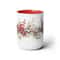 Beautiful Snowy Garland Coffee Mug Christmas Wreath Tea Cup Winter Holiday Ceramic Mug Festive Garland Drinkware Holiday Season Tea Mug 8.jpg