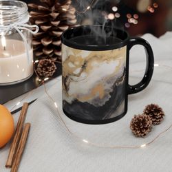 black marble mug 11oz marble pattern mug marble decor items marble coffee