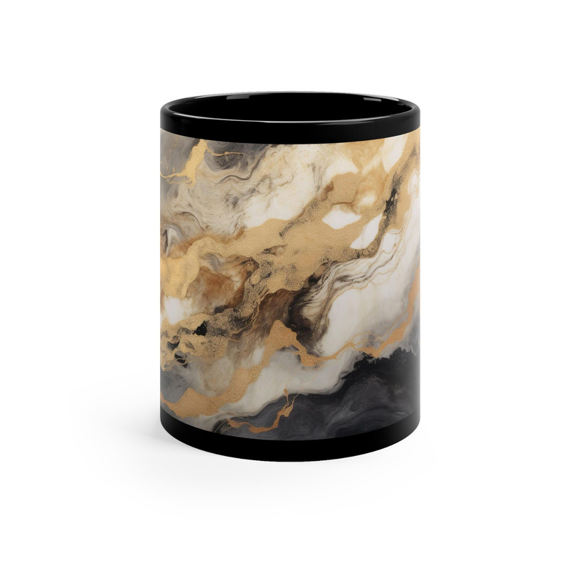 Black Marble Mug 11oz Marble Pattern Mug Marble Decor Items Marble Coffee And Tea Mug Gift For Her Pretty Marble Coffee Mug Marble Design 2.jpg