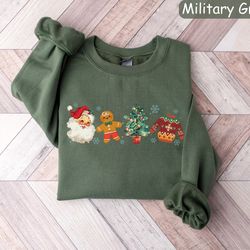 retro christmas sweatshirt, womens christmas shirt, winter sweatshirt, holiday sweater, cozy season sweatshirt, christma