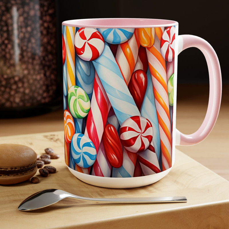 Candy Cane Decor Mug Candy Cane Coffee Mug Holiday Candy Gifts Tea Mug Candy Decorations Coffee Cup Candy Decal Tea Cup Holiday Holiday Mugs 10.jpg