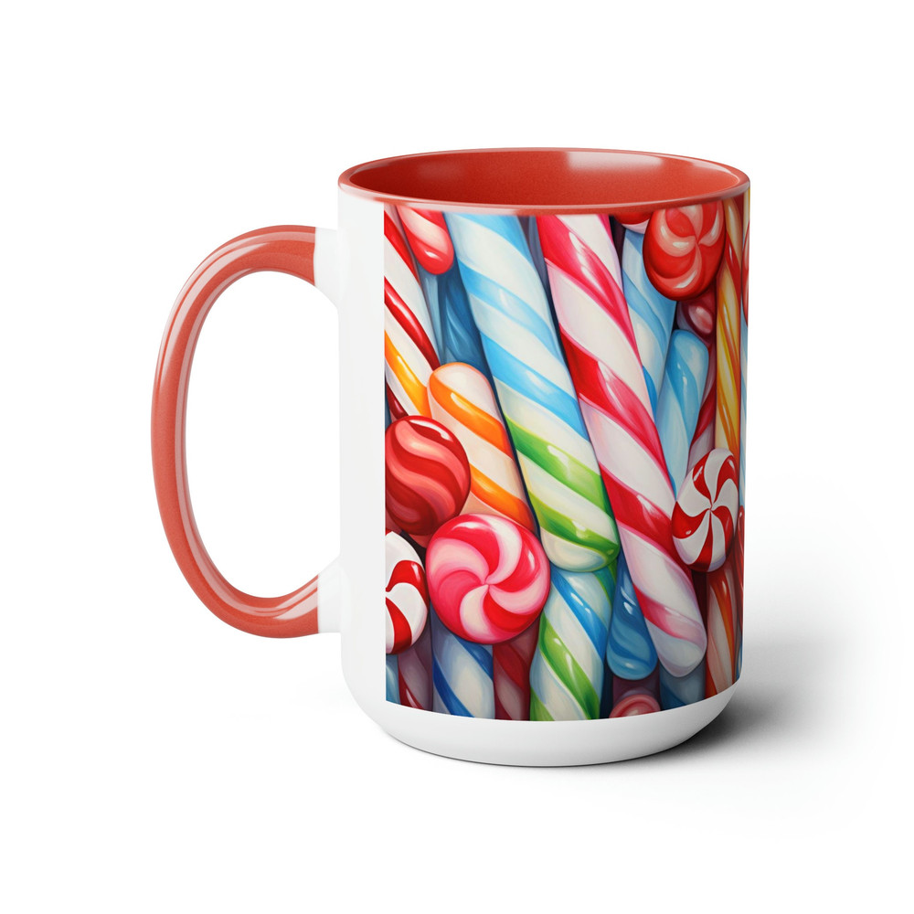 Candy Cane Decor Mug Candy Cane Coffee Mug Holiday Candy Gifts Tea Mug Candy Decorations Coffee Cup Candy Decal Tea Cup Holiday Holiday Mugs 2.jpg