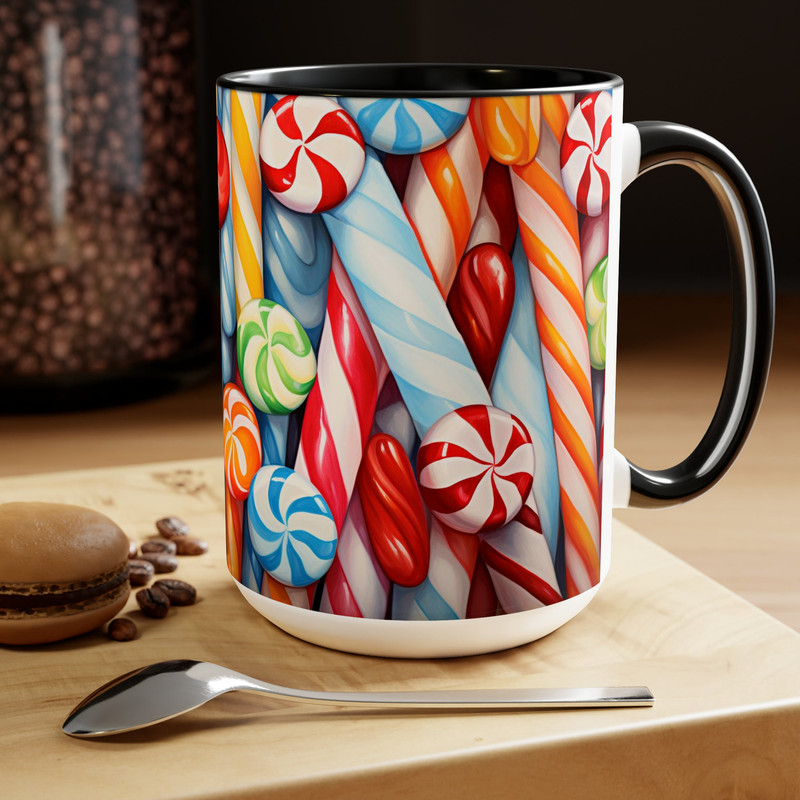 Candy Cane Decor Mug Candy Cane Coffee Mug Holiday Candy Gifts Tea Mug Candy Decorations Coffee Cup Candy Decal Tea Cup Holiday Holiday Mugs 5.jpg