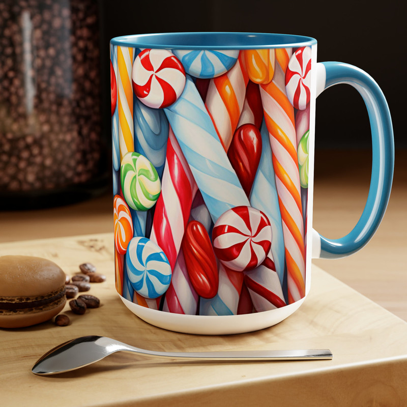 Candy Cane Decor Mug Candy Cane Coffee Mug Holiday Candy Gifts Tea Mug Candy Decorations Coffee Cup Candy Decal Tea Cup Holiday Holiday Mugs 8.jpg