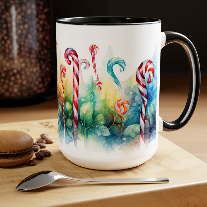 Candy Cane Mug Holiday Coffee Mug Holiday Treats Coffee Cup Seasonal Themed Tea Mug Holiday Candy Tea Cup Holiday Treat Coffee Mug Candy Mug 5.jpg