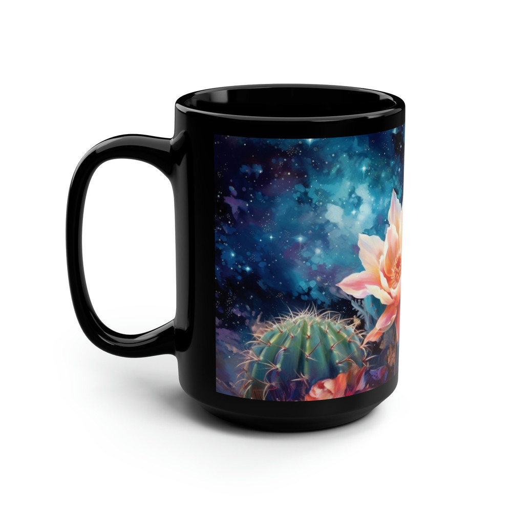 Celestial Floral Mug Botanical Celestial Mug Cottagecore Celestial Coffee Mug Botanical Space Mug Outer Space Floral Mug Floral Space Cup 4.jpg