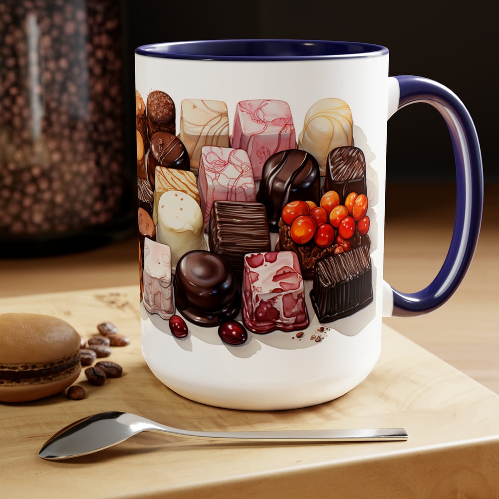 Chocolate Coffee Mug Chocolate Lover Coffee Cup Chocoholic Tea Cup Rich Chocolate Cocoa Drinkware Chocolate Addict Tea Mug Hot Chocolate Cup 4.jpg