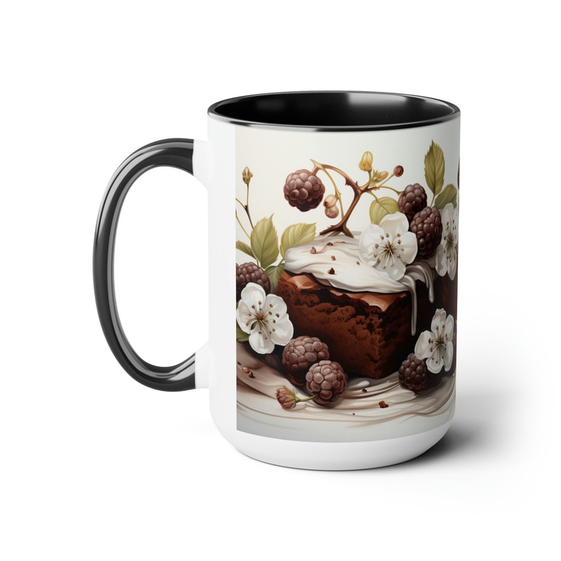 Chocolate Mug Chocolate Lover Gifts Chocolate Pattern Decor Chocolate Brownie Coffee Mug Chocolate Desserts Tea Cup Chocolate Theme Cup 2.jpg
