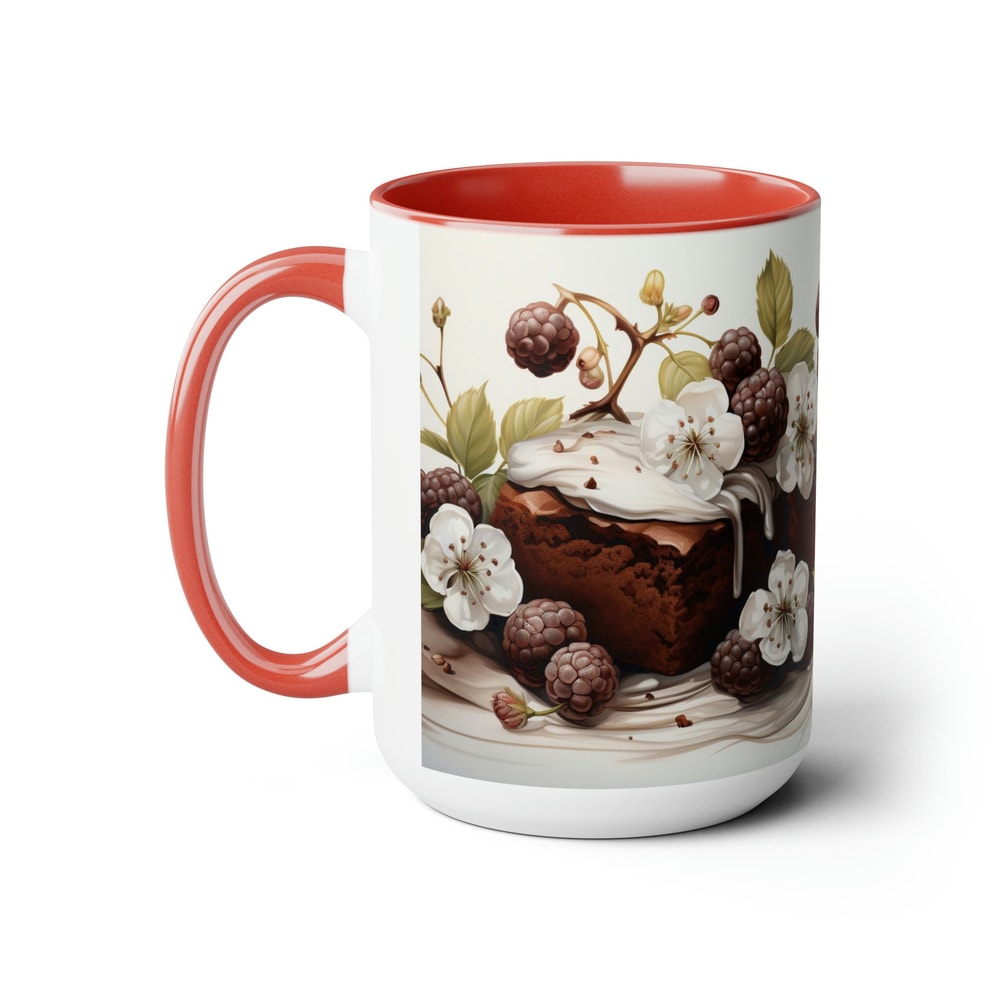 Chocolate Mug Chocolate Lover Gifts Chocolate Pattern Decor Chocolate Brownie Coffee Mug Chocolate Desserts Tea Cup Chocolate Theme Cup 3.jpg