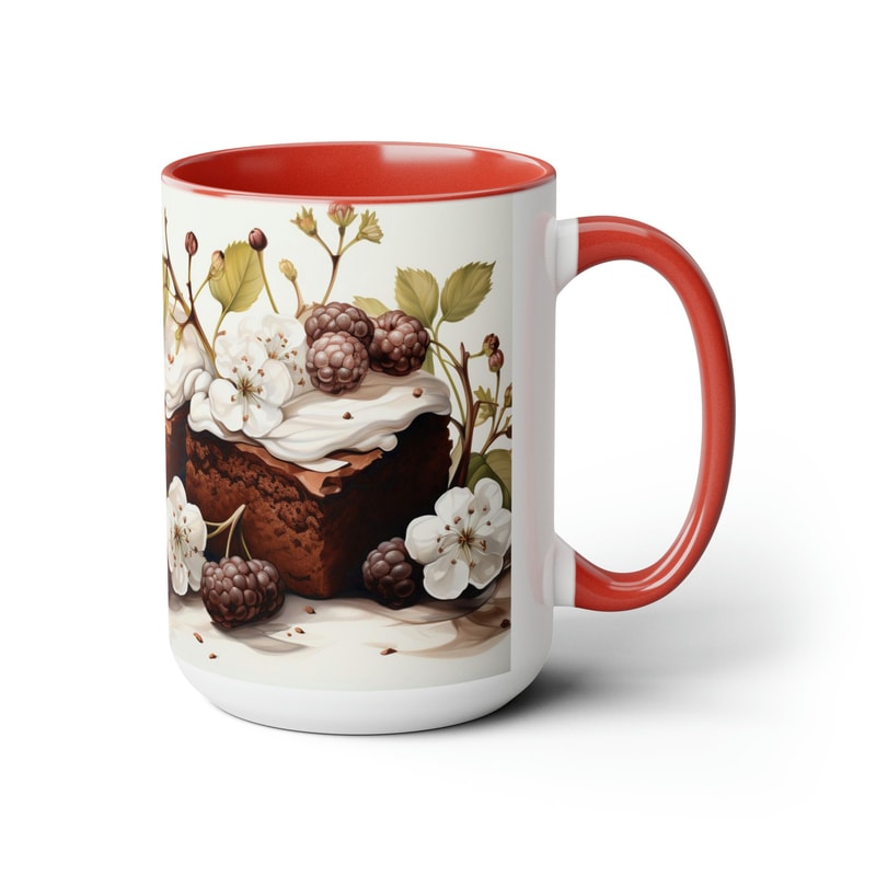 Chocolate Mug Chocolate Lover Gifts Chocolate Pattern Decor Chocolate Brownie Coffee Mug Chocolate Desserts Tea Cup Chocolate Theme Cup 5.jpg