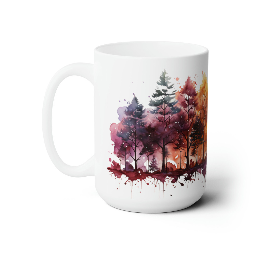 Christmas Evergreen Mug Holiday Tree Coffee Cup Festive Pine Tree Mug Winter Woodland Coffee Mug Seasonal Tree Tea Cup Festive Coffee Mug 2.jpg