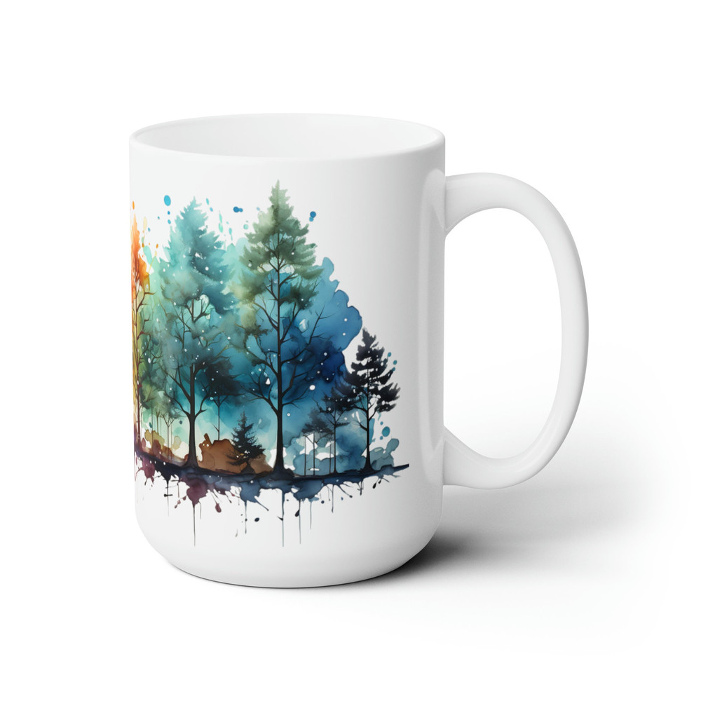Christmas Evergreen Mug Holiday Tree Coffee Cup Festive Pine Tree Mug Winter Woodland Coffee Mug Seasonal Tree Tea Cup Festive Coffee Mug 3.jpg