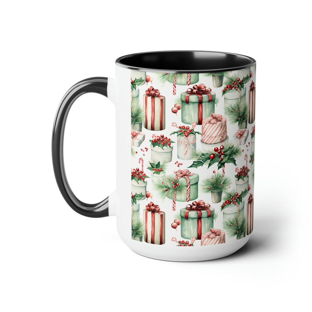 Christmas Holiday Mug Festive Holiday Tea Cup Holiday Cheer Coffee Mug Merry And Bright Coffee Cup Christmas Drinkware Joyful Seasonal Cup 5.jpg