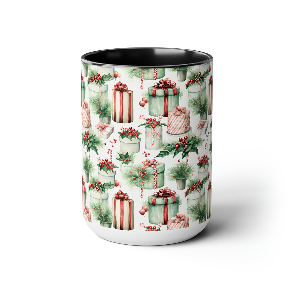 Christmas Holiday Mug Festive Holiday Tea Cup Holiday Cheer Coffee Mug Merry And Bright Coffee Cup Christmas Drinkware Joyful Seasonal Cup 6.jpg