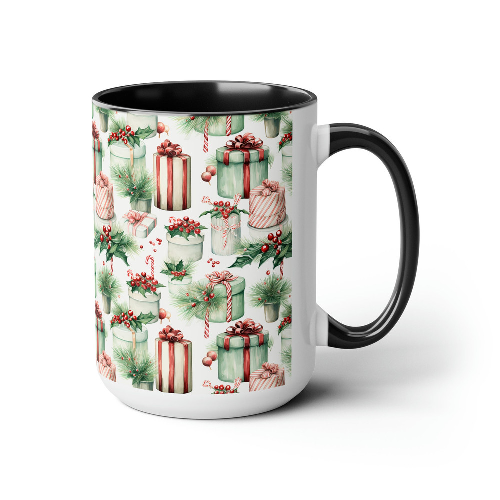 Christmas Holiday Mug Festive Holiday Tea Cup Holiday Cheer Coffee Mug Merry And Bright Coffee Cup Christmas Drinkware Joyful Seasonal Cup 7.jpg